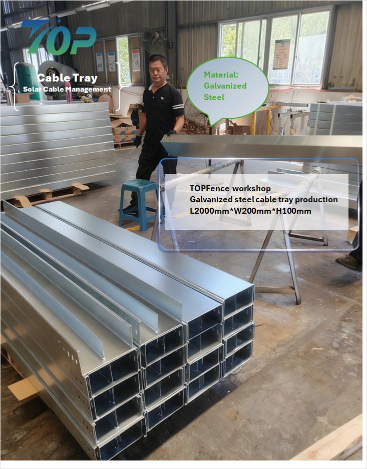 Galvanized solaris cable Tray productione et Shipment