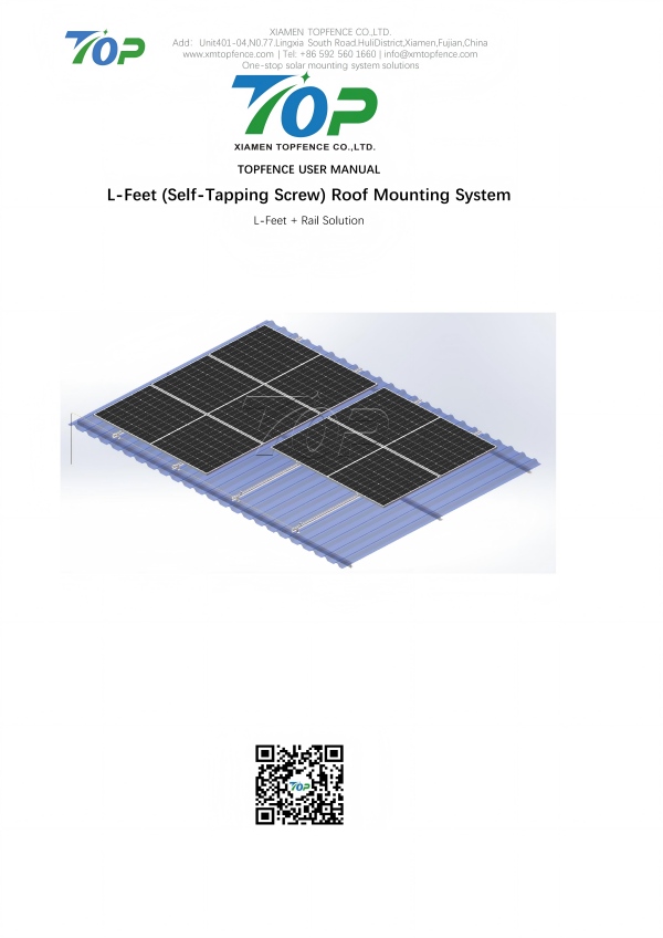 Topfencesolar L-Pedes Systema User Manuale